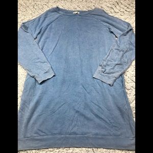 Umgee cold shoulder sweatshirt tunic